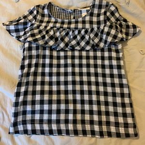 Plaid girls size 7/8 Cat and Jack blouse.